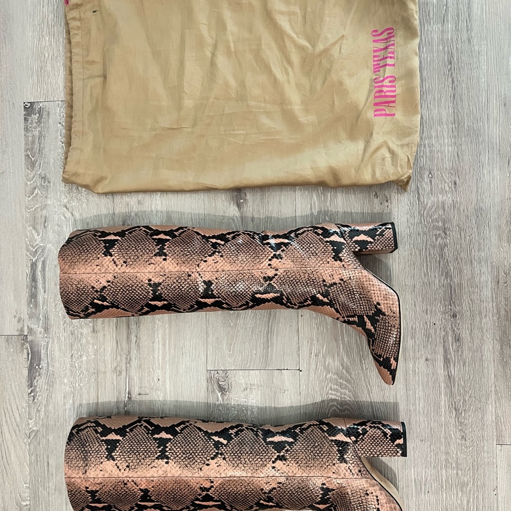 Paris Texas - Python Printed Ruggine 50 Block Hee… - image 3